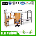 High quality price triple metal bunk bed with wardrobe BD-18